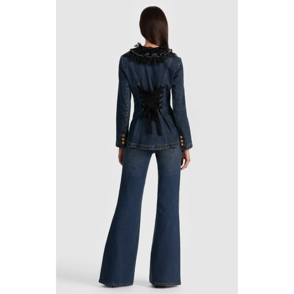 Alice + Olivia ELMIRA DENIM JACKET NWT - Picture 3 of 16